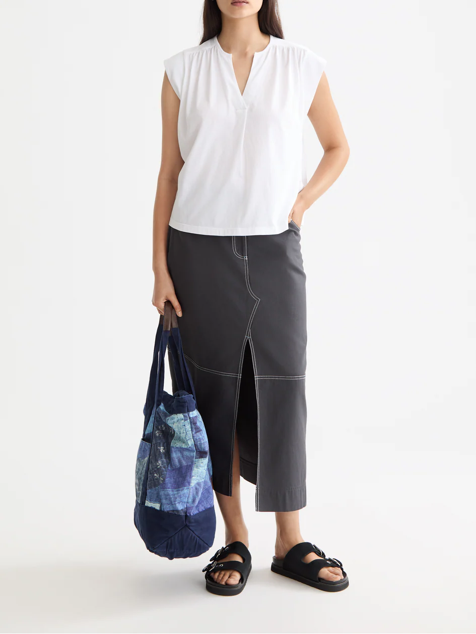 Drapey V-neck T-shirt - Image 2