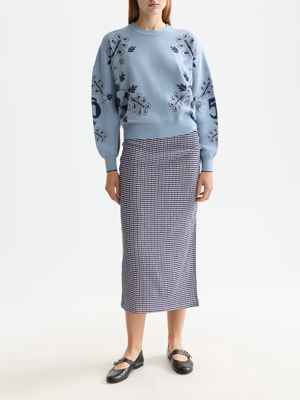 Relaxed jacquard pullover - Image 2