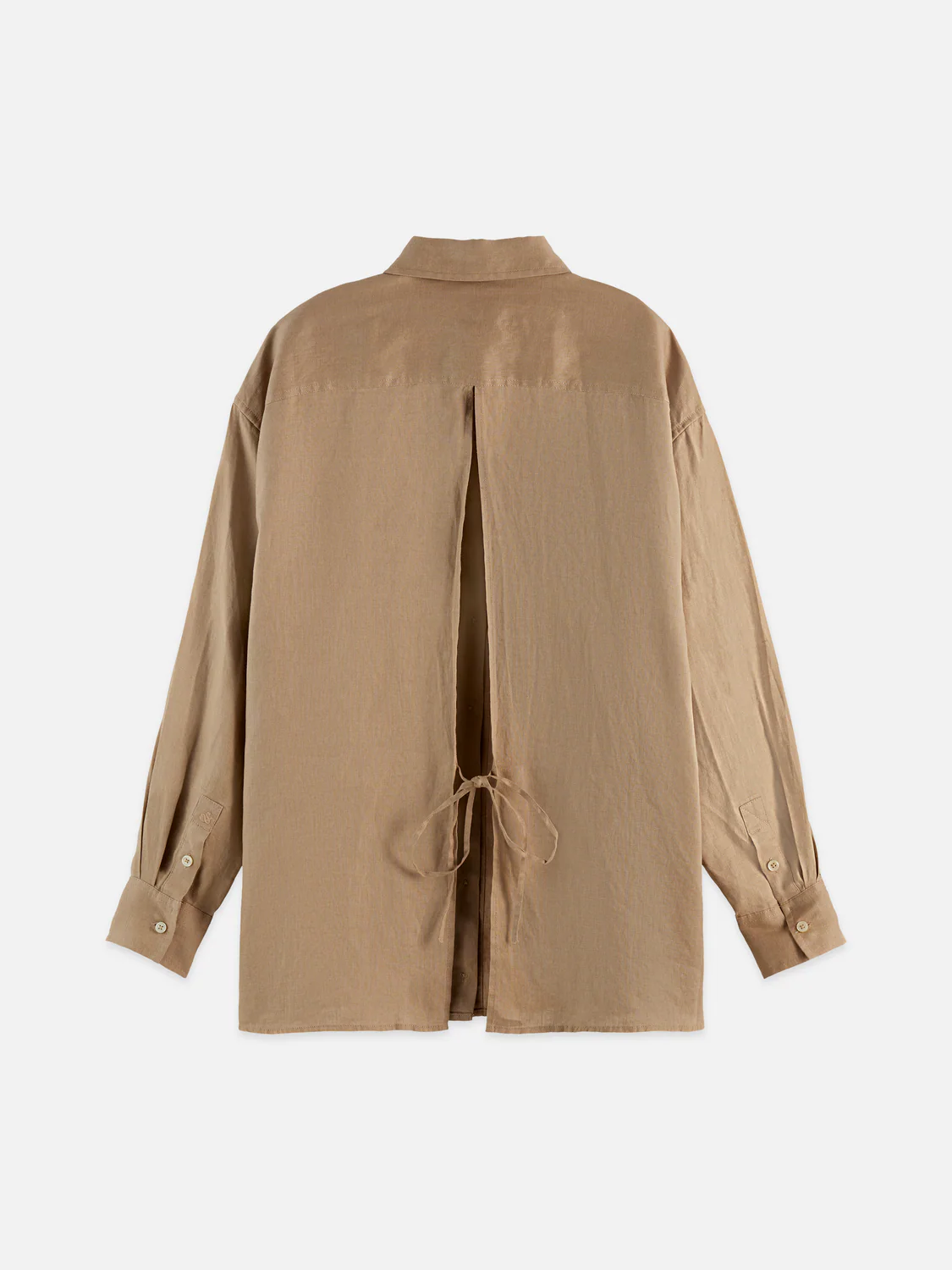 Linen back tie shirt - Image 5
