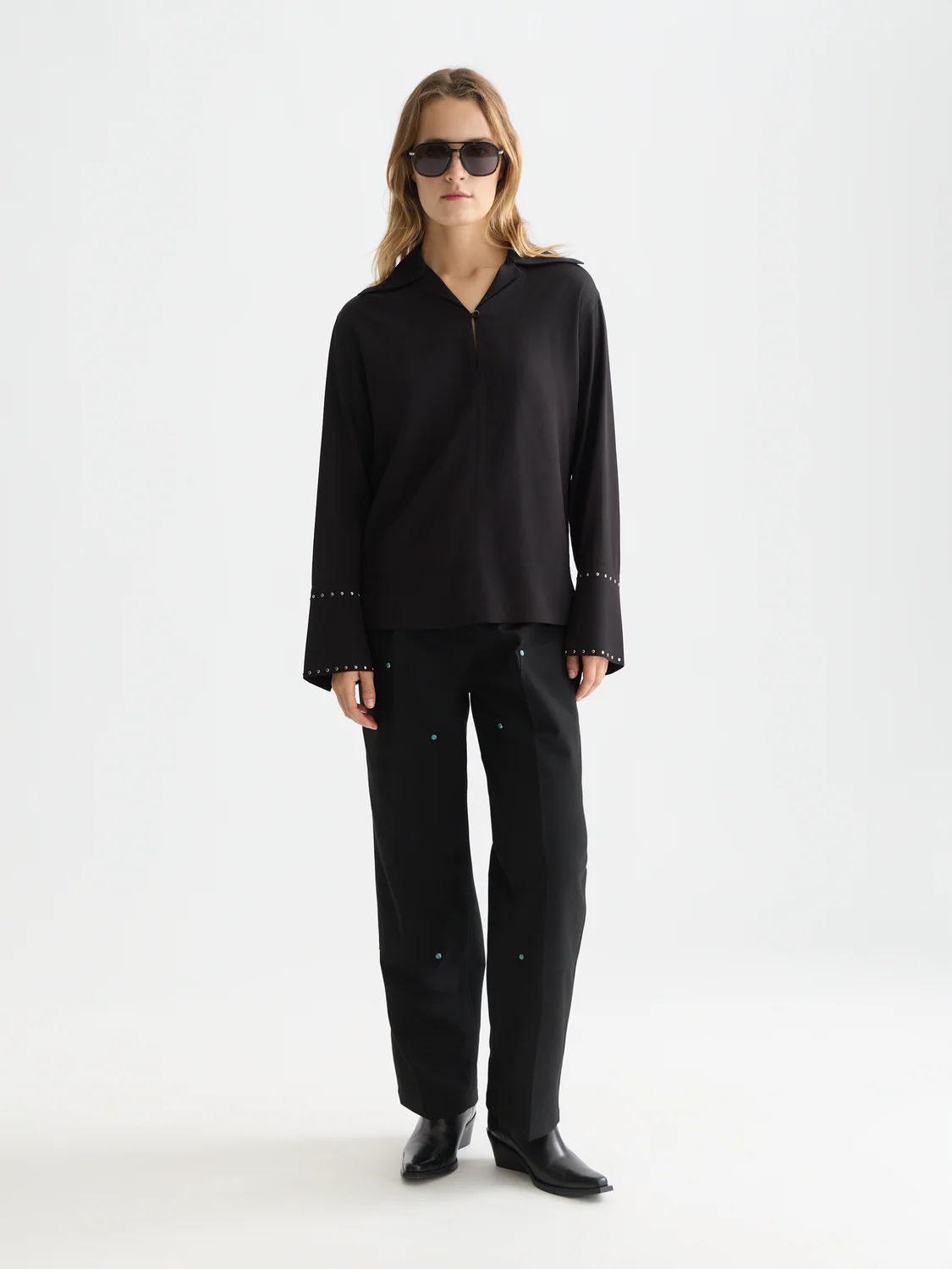 Studded long sleeve shirt - Image 2