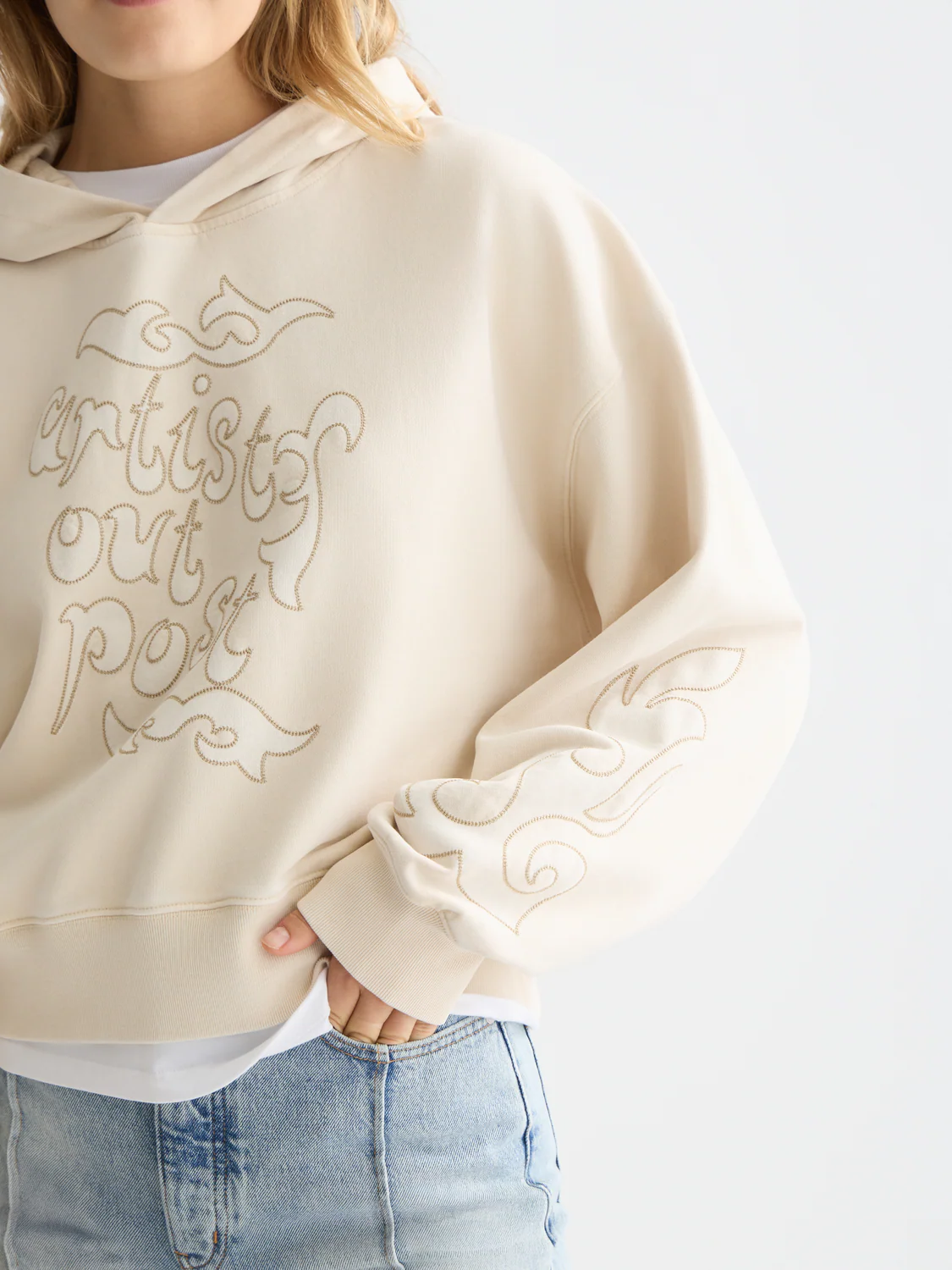 Washed artwork hoodie - Image 3