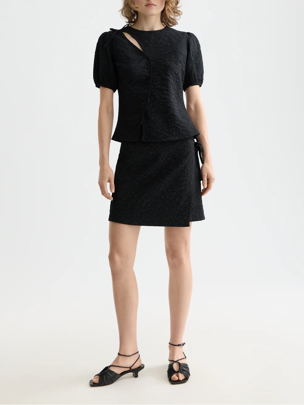 Wrap mini skirt