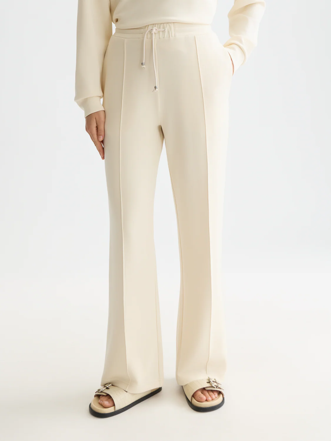 Tencel pleated sweatpants - Image 2