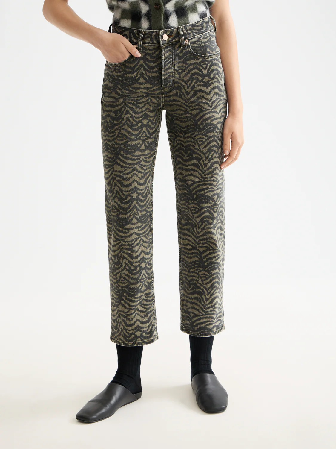 The Sky print straight denim - Image 2